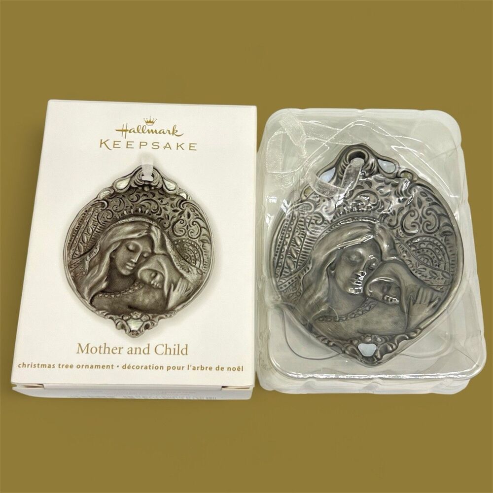 Hallmark Keepsake Ornament Mother and Child 2012 Madonna & Jesus Diecast Metal